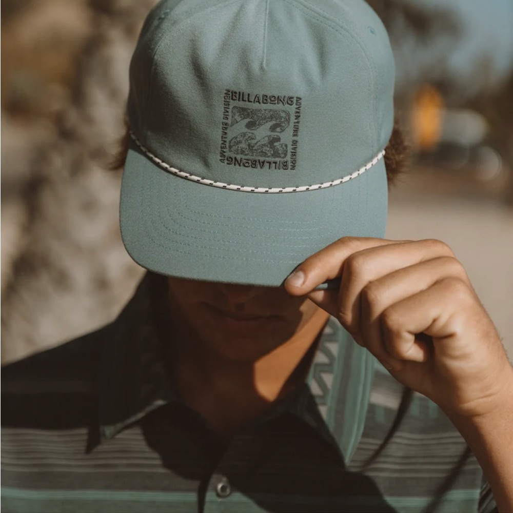 Billabong Teal Cap with Logo